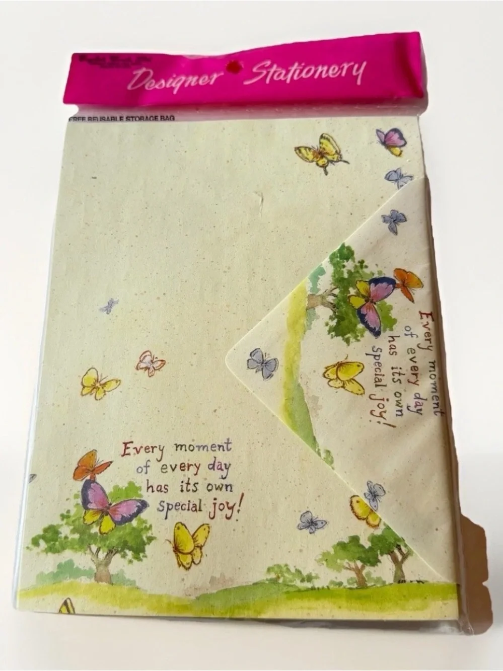 Vintage English Cards Ltd Every Moment Stationary Sealed 30 Sheets 15 Envelopes.
